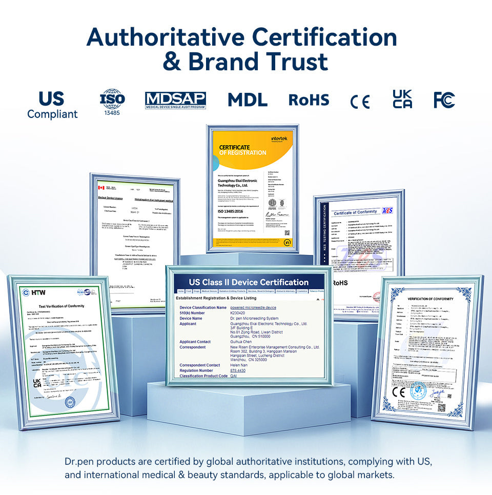 Montaje de certificados y marcas de conformidad del proveedor en la galería H3