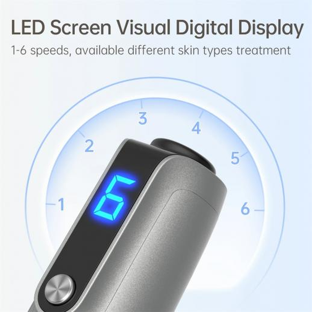 Detalle de la pantalla digital M8s y sus seis velocidades
